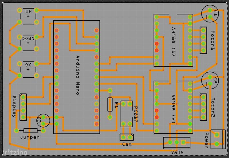 OpenScan single layer PCB (only one jumper)