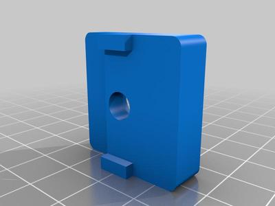 Glass (4mm) clamping f. aluminium profile 30x30, b-type, slot 8 (M6)