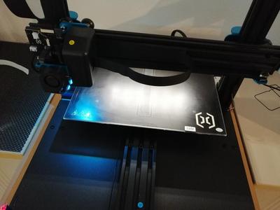 Artillery Sidewinder X1 LED Build Plate Lightning