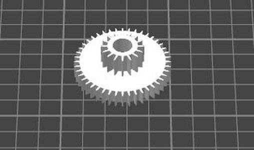 Double gear for HP printer