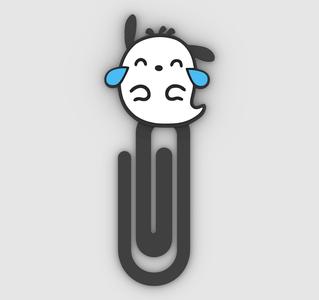 Pochacco Ghost - Paper clip, bookmark - 3MF pre-painted , STL