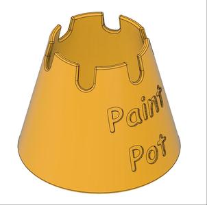 Paint brush water pot