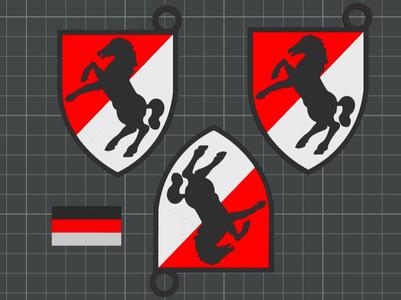 11th Cavalry Keychain