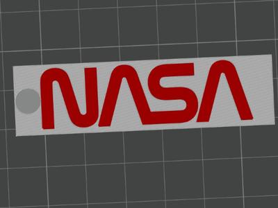 NASA key chain or display piece 