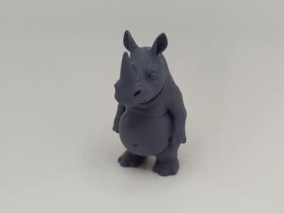 Thick-skinned Buddy – Adorable Rhinoceros with Belly