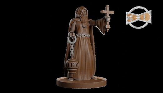 Human male with a Cross and Censer