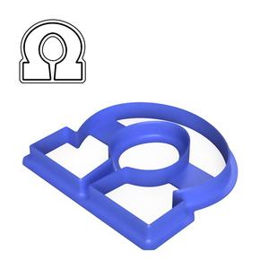 VARSITY STYLE GREEK LETTER OMEGA COOKIE CUTTER