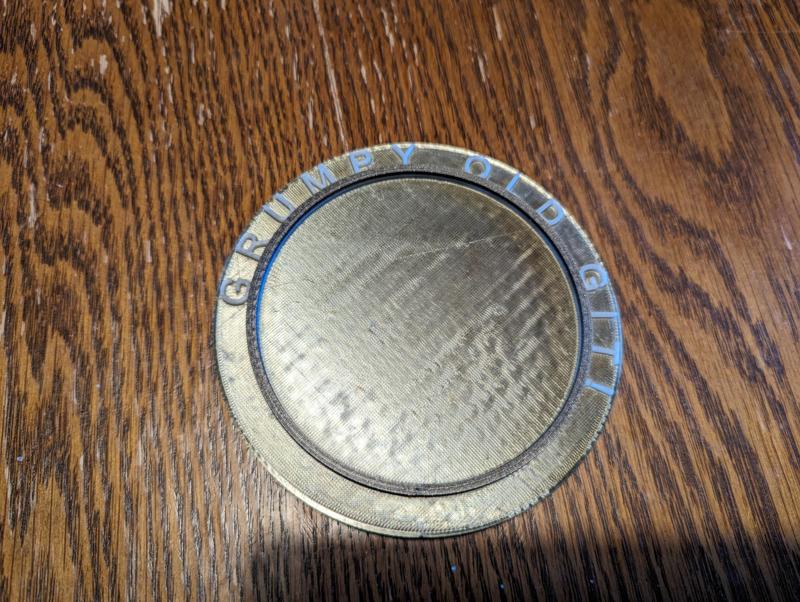 Drinks coaster - Grumpy