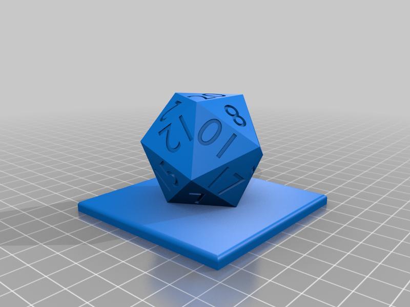 D20 Elegoo Mars / Pro Cover Knob (or any printer)