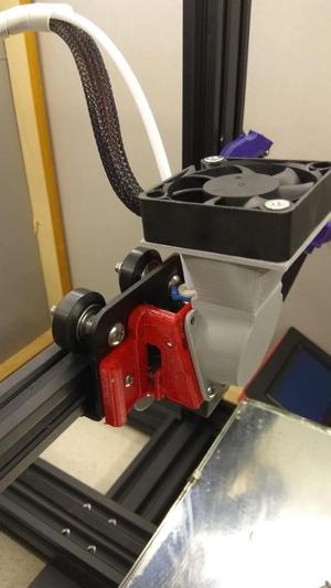 Bullseye/HeroMe 5015 fan adaptor (hotend), Ender 3