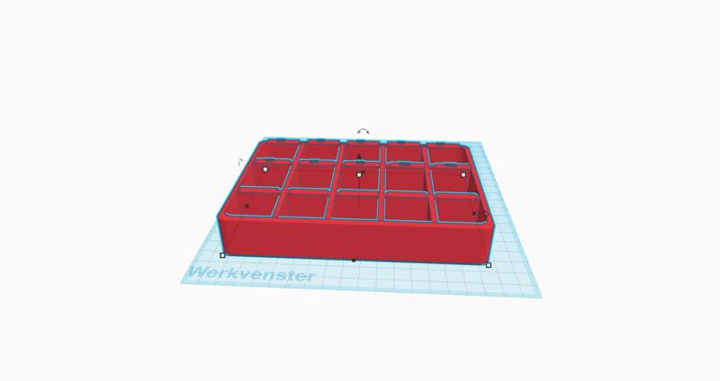 screw tray with compartments