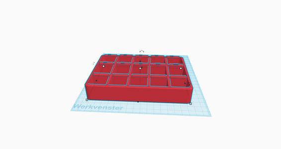 screw tray with compartments