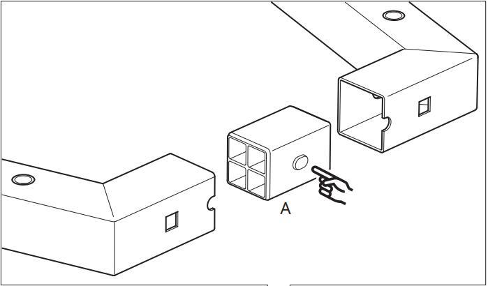 Łącznik ramy biurka Trotten IKEA