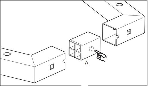 Łącznik ramy biurka Trotten IKEA