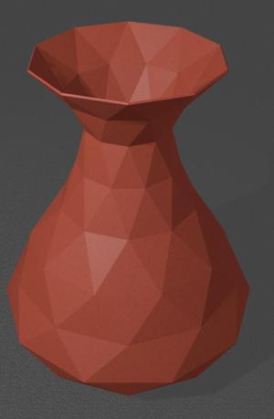 low polly vase