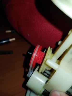 head bobbing mechanism pulley gear & body bottom cover