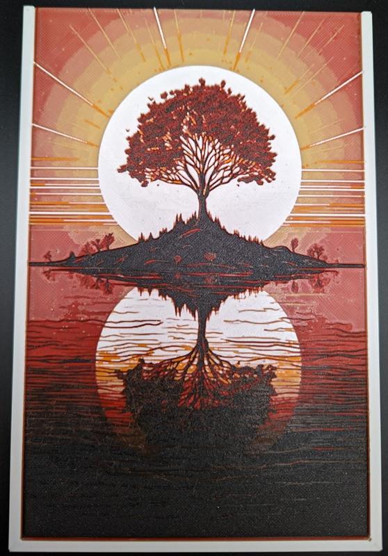 Sunset Island - HueForge