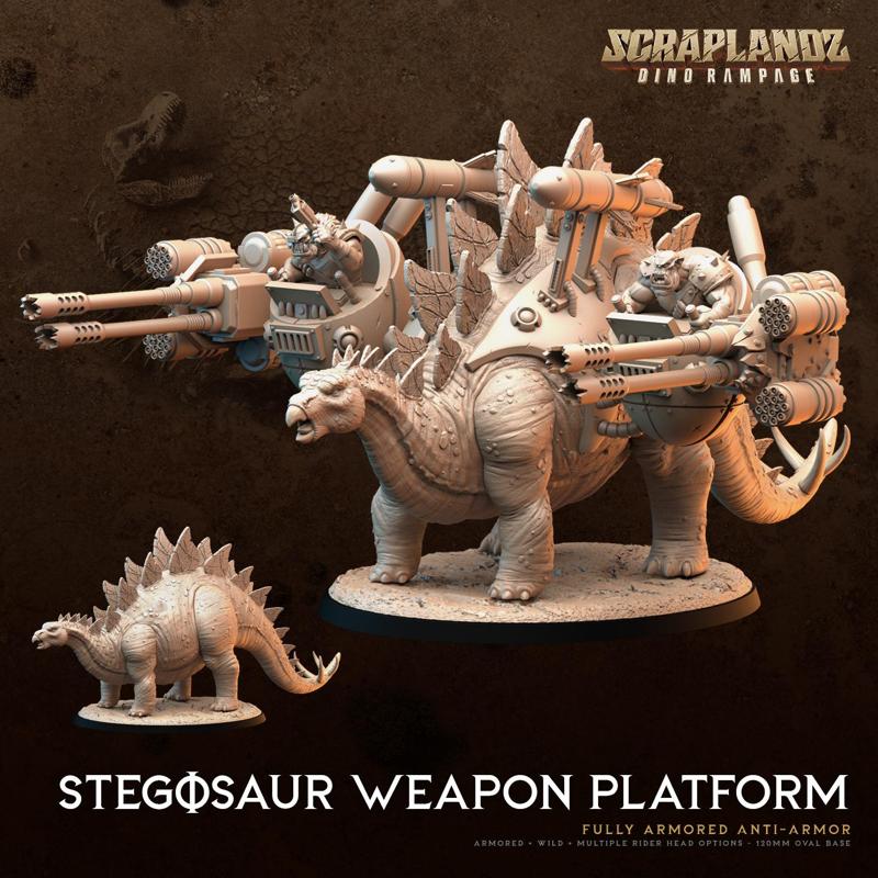Stegosaur Weapon Platform - Dark Gods Scraplandz