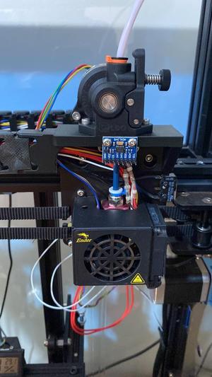 Orbiter 2.0 adapter for Ender 6 with cable chain slot