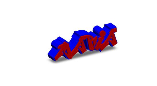 Maria Personalized graffiti name tag