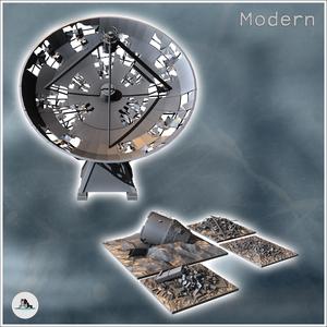 Ruined giant satellite dish set with reactor casing (5) - Cold Era Modern Warfare Conflict World War 3 RPG  Post-apo WW3 WWIII