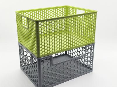 Stackable Hollow Storage Basket with Handle
