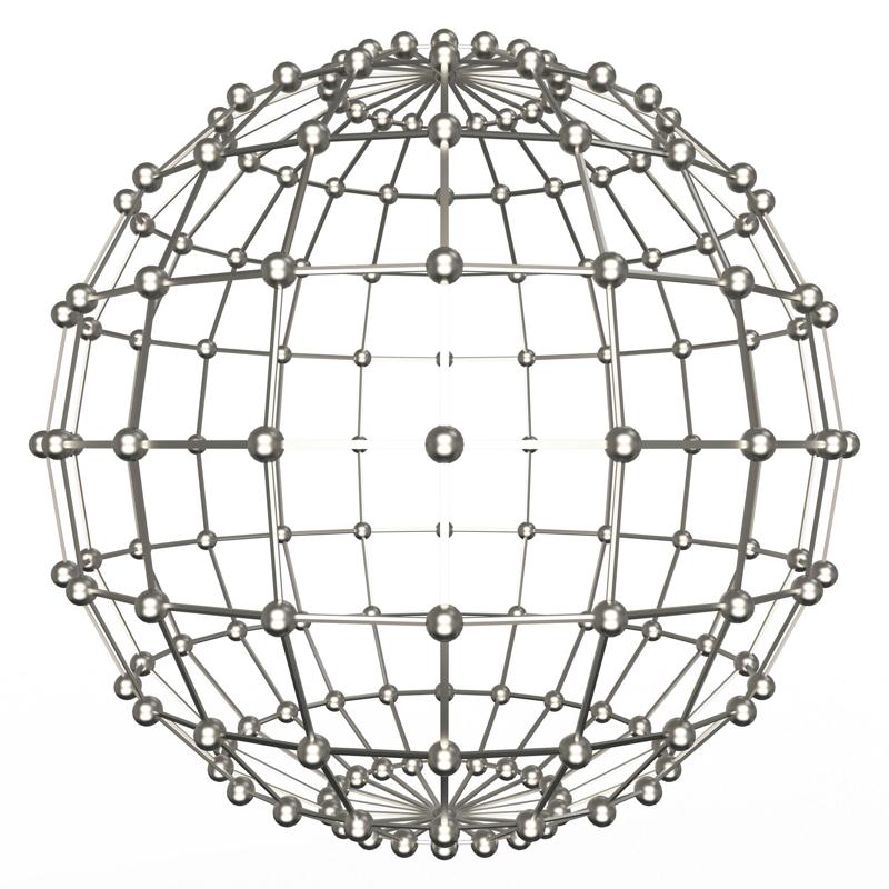 Wireframe Sphere 003