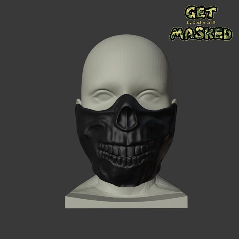 Forever Purge Movie 2021 Scull Mask - STL File. 3 versions - 2 normal and low-poly