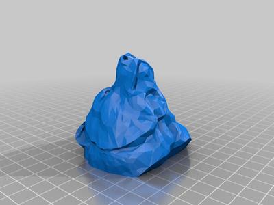 lowpoly bear bust