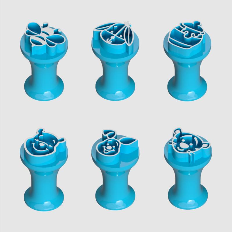 Marker stamps for brigadeiros and sweets - Pooh