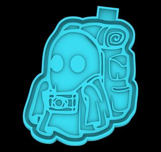 Traveling Ghost - freshie mold - STL for silicone mold