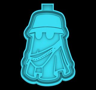 Urban Ghost - Halloween - freshie mold - STL for silicone mold