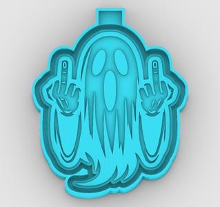 Ghost - Fuck You 181630 - freshie mold - STL for silicone mold