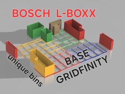 BOSCH L-BOXX Gridfinity Base Grid ( ALLIT 54 also 