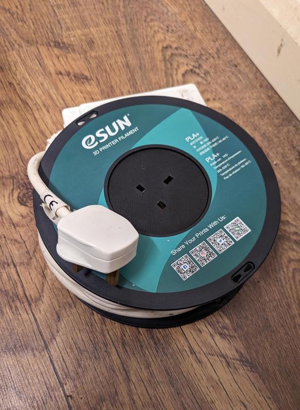 eSun spool insert UK plug holder