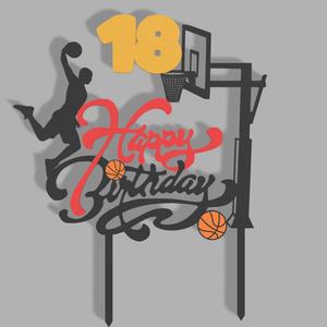 Cake Topper 18 Years Old Basket