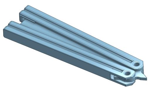 Smooth light weight Balisong Trainer