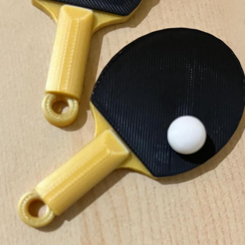 Ping-Pong Keychain Table Tennis key ring