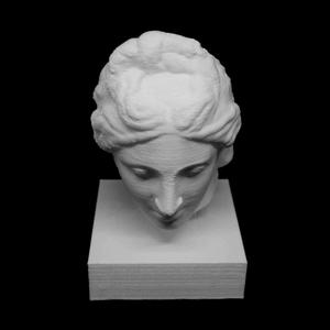 Head of Aphrodite of the Capitoline type at The Louvre, Paris