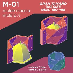 Mold for Cement or Gypsum Planter - 150 mm