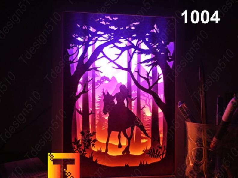 horse ridding lightbox