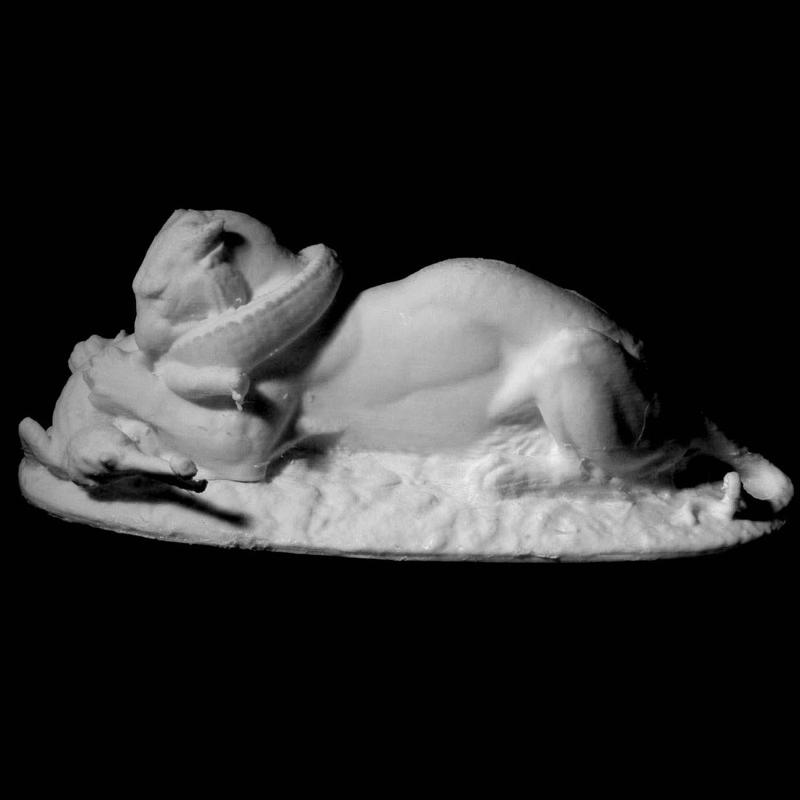 Tiger devouring a Gavial; Ny Carlsberg Glyptotek (Copenhagen, Denmark)