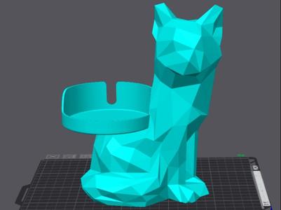 Low Poly Fox Alexa holder (Echo Dot 5)