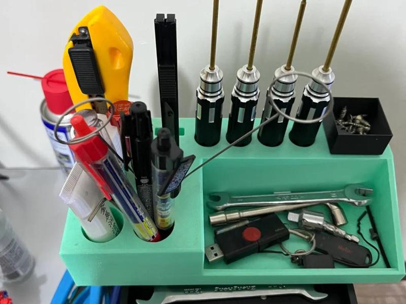 Desktop Organizer, Allen Wrench, Utility Knife, Glue Stick, Miscellaneous Items