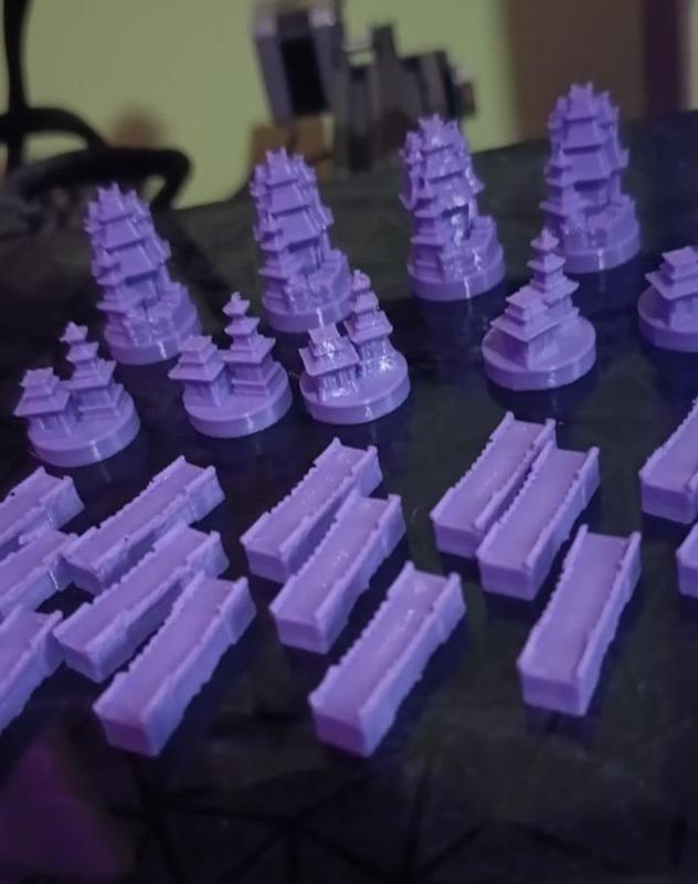 CATAN PIECES (CHINESE VILLAGE)