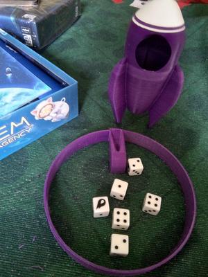 MLEM Rocket dice tower