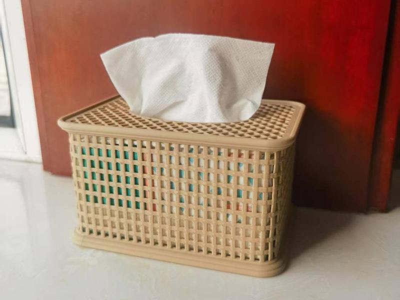 Bamboo Woven Tissue Box