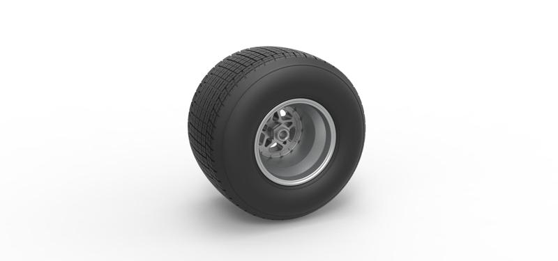 Diecast Rear wheel from Sprint car Scale 1:25