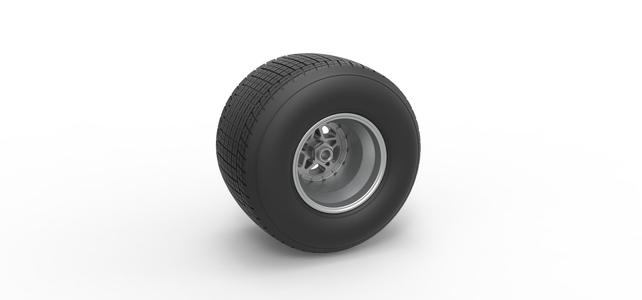 Diecast Rear wheel from Sprint car Scale 1:25