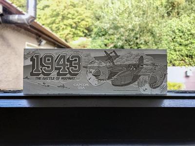 1943: The Battle of Midway - Arcade Marquee - Lithophane - Updated Version
